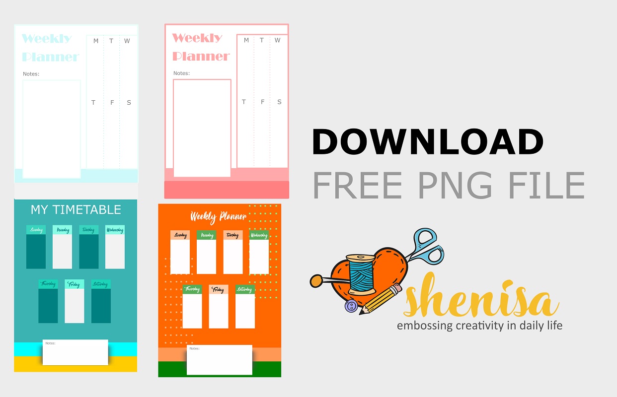 download planner gratis dan jadwal mingguan