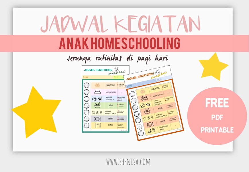 Contoh Jadwal Harian Anak Homeschooling (Rutinitas Pagi Hari) untuk Prasekolah hingga SD